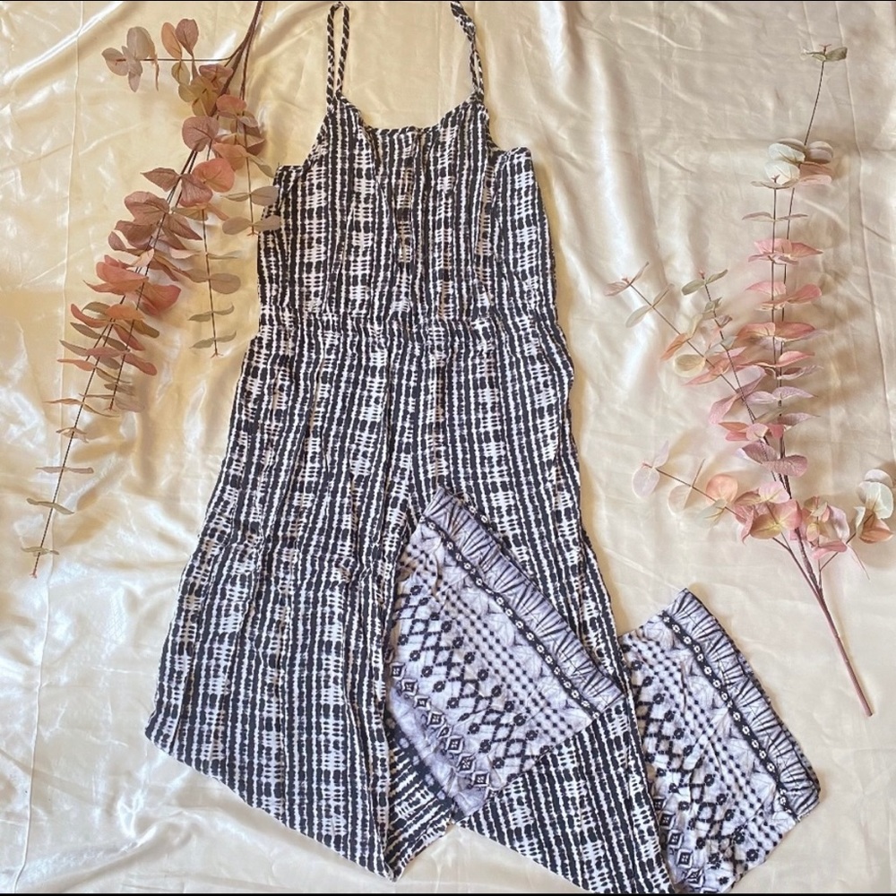 ShoSho Tank Top Pantsuit Jumper Tie Dye Pattern LG